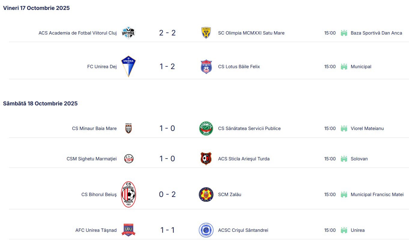 Etapa a 9-a - Liga 3 - Seria 8